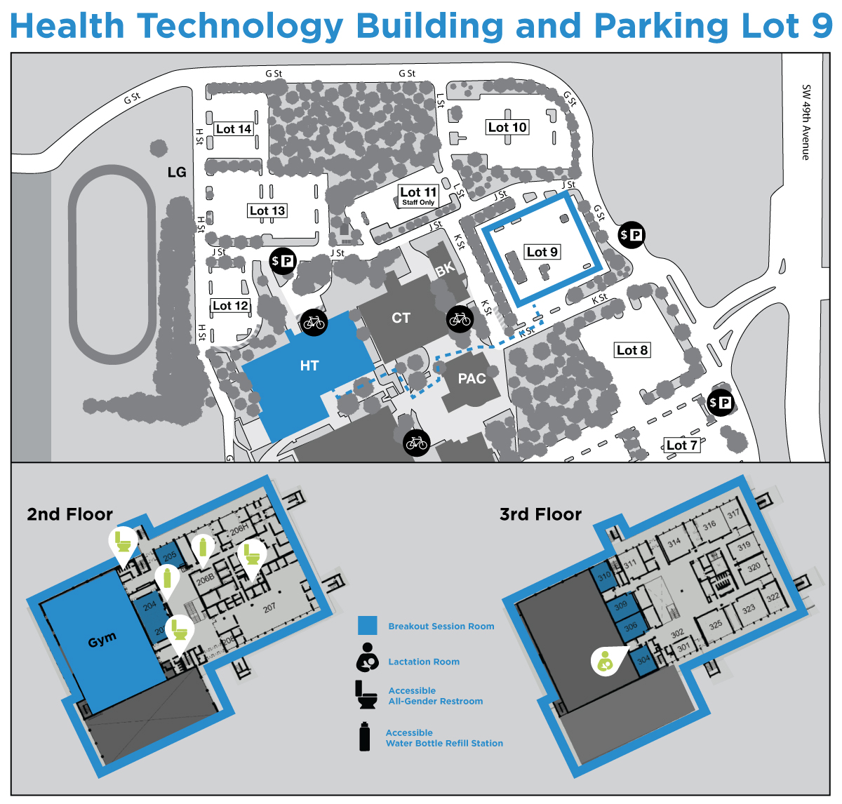 WOHESC PCC Sylvania Campus Map