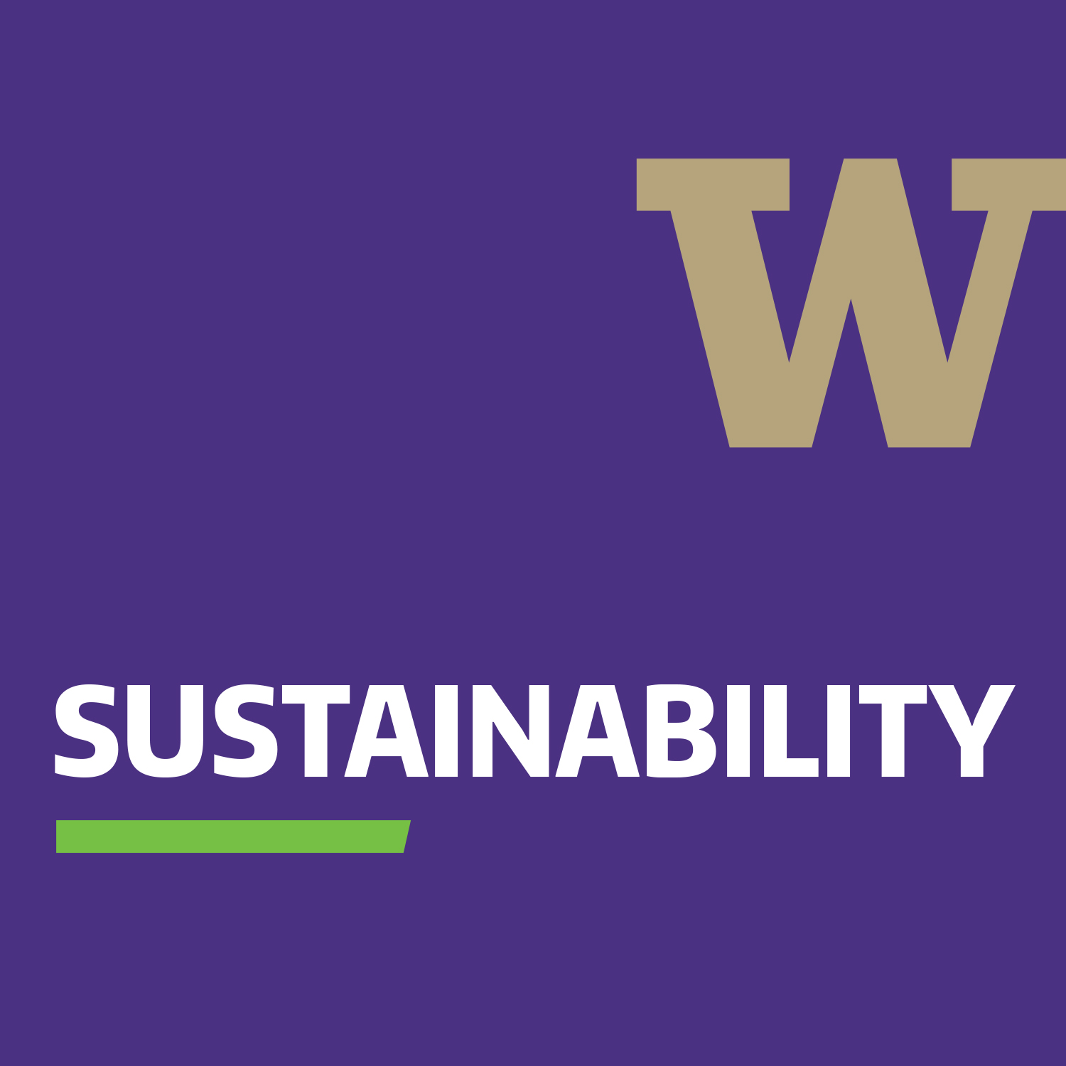 University of Washington Sustainability Logo